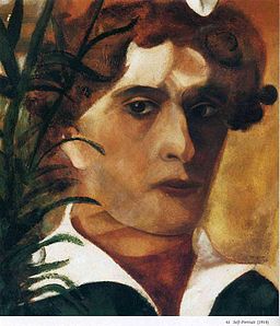 Marc_Chagall_(selfportrait_1914) Autoportrait Marc Chagall (1914)